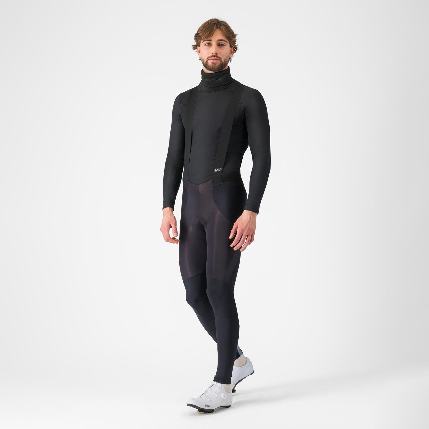 Bluza de corp cu guler Castelli Flanders Neck Warm Negru S