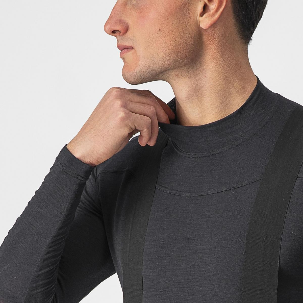 Bluza de corp cu maneca lunga Castelli Bandito Wool LS Negru S