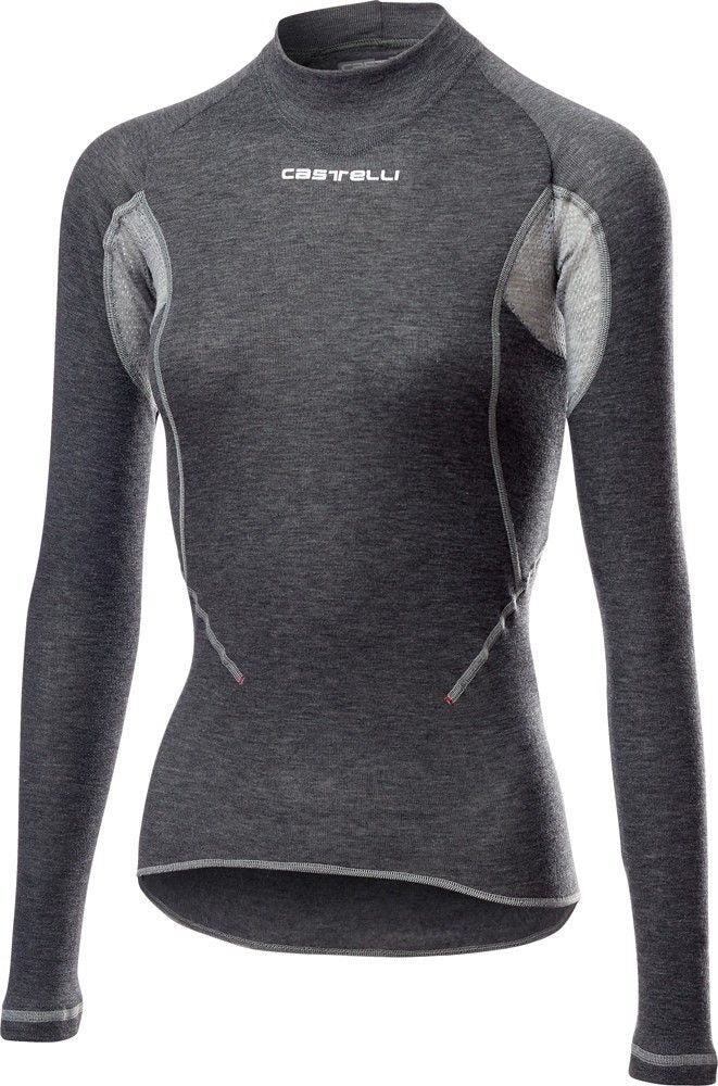 bluza de corp cu maneca lunga castelli flanders 2w warm de dama gri xs 1