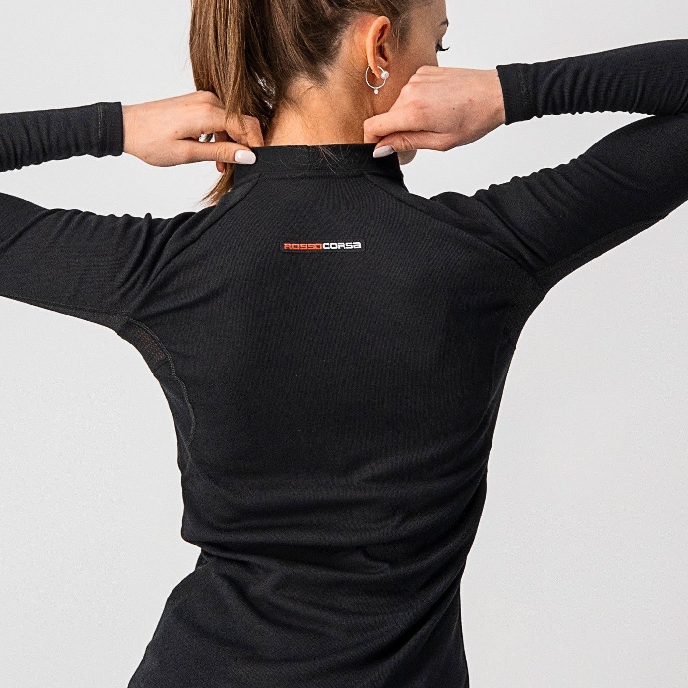 bluza de corp cu maneca lunga castelli flanders 2w warm de dama negru s 3