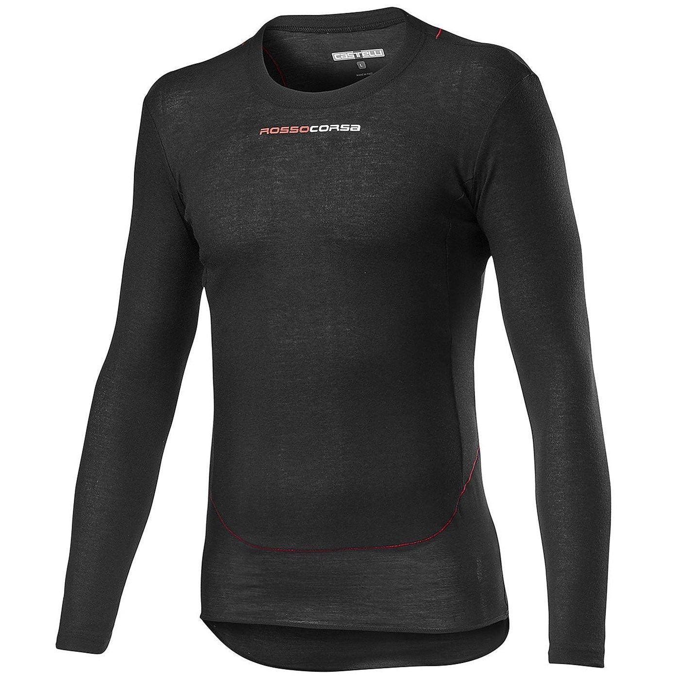 bluza de corp cu maneca lunga castelli prosecco tech ls negru m