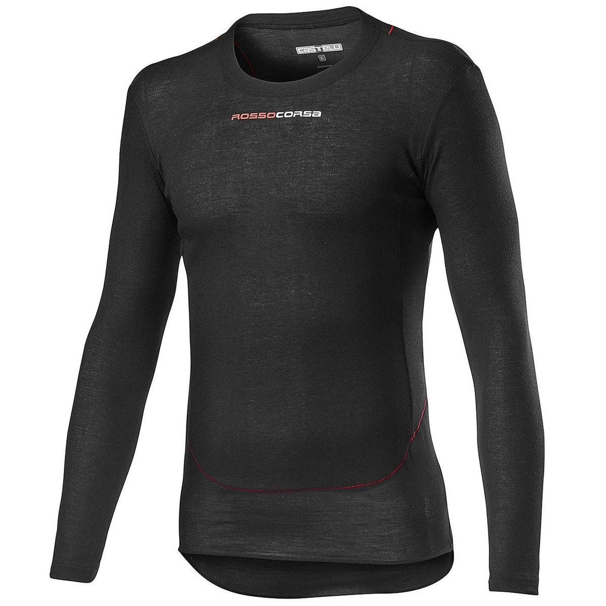 Bluza de corp cu maneca lunga Castelli Prosecco Tech LS Negru