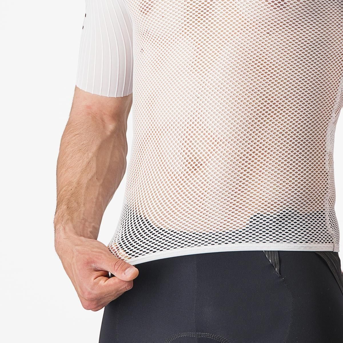bluza de corp cu maneca scurta castelli bolero ss alb xl 4