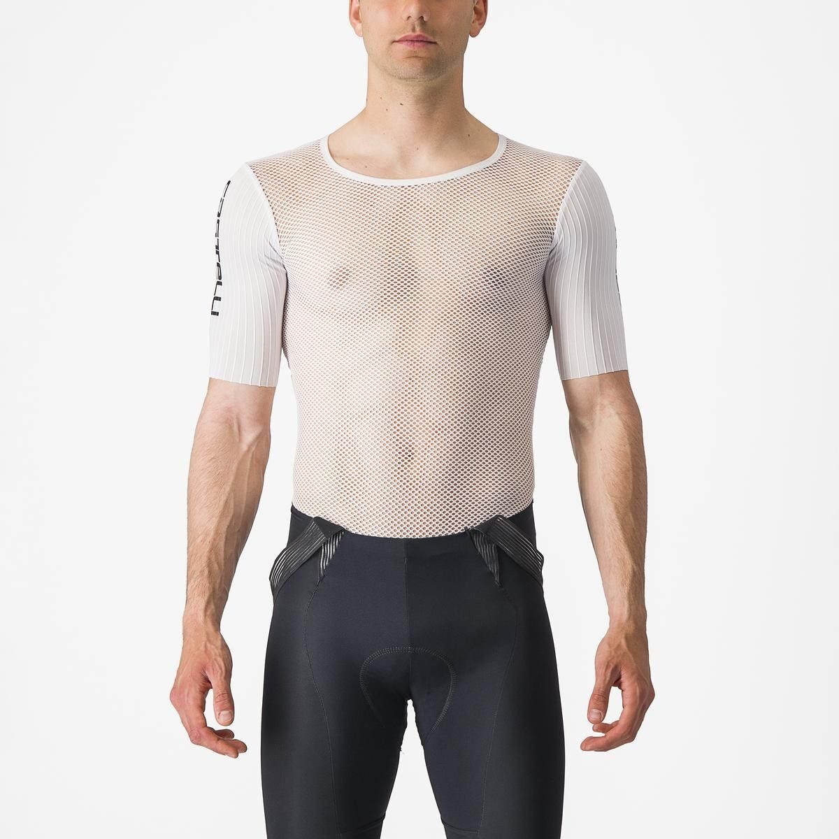 bluza de corp cu maneca scurta castelli bolero ss alb xl
