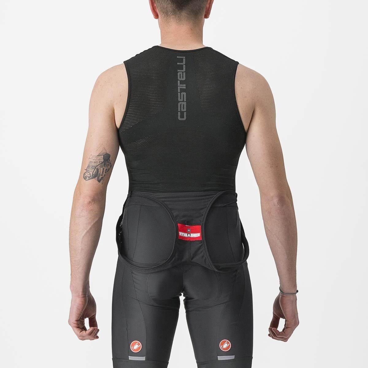 bluza de corp cu maneca scurta castelli core seamless negru s m 4