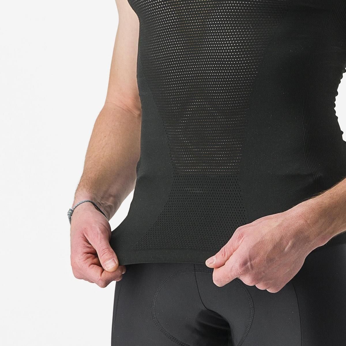 bluza de corp cu maneca scurta castelli core seamless negru xxl 2