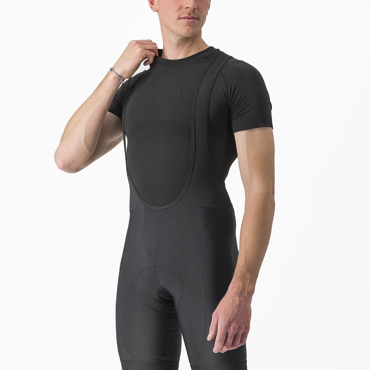 bluza de corp cu maneca scurta castelli core seamless ss negru s m 3
