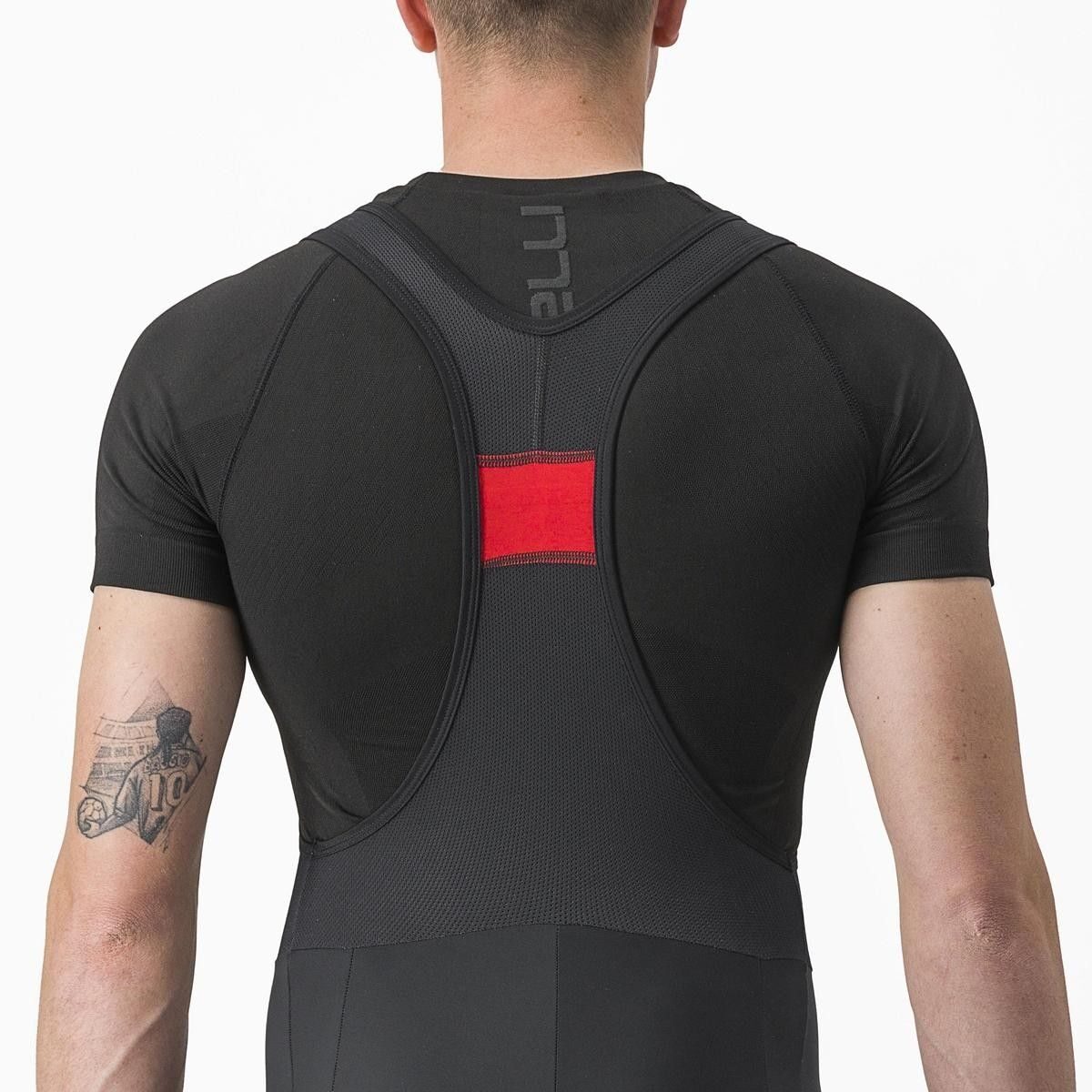 bluza de corp cu maneca scurta castelli core seamless ss negru s m 4