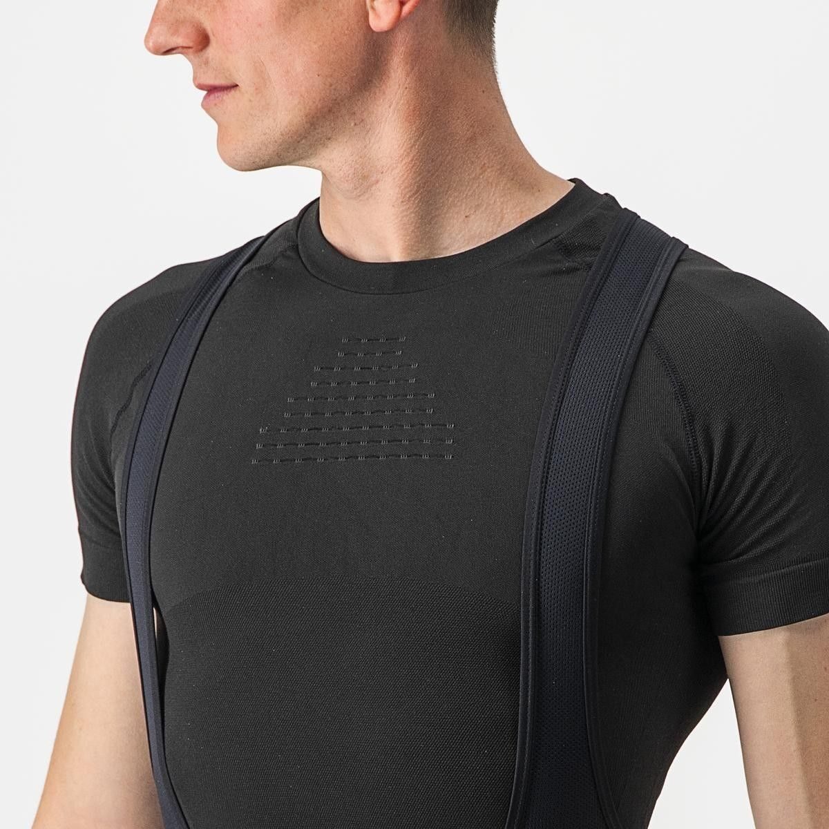 bluza de corp cu maneca scurta castelli core seamless ss negru s m 5