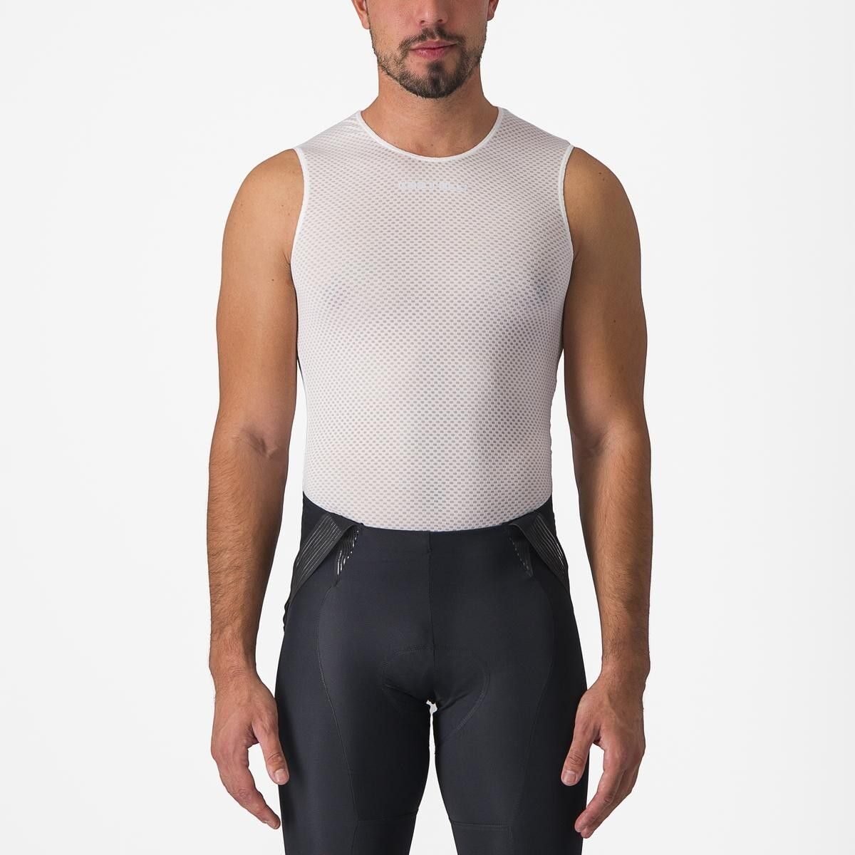 bluza de corp fara maneci castelli pro mesh 20 sl alb m