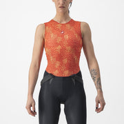bluza de corp fara maneci castelli pro mesh 4 w sl de dama portocaliu m