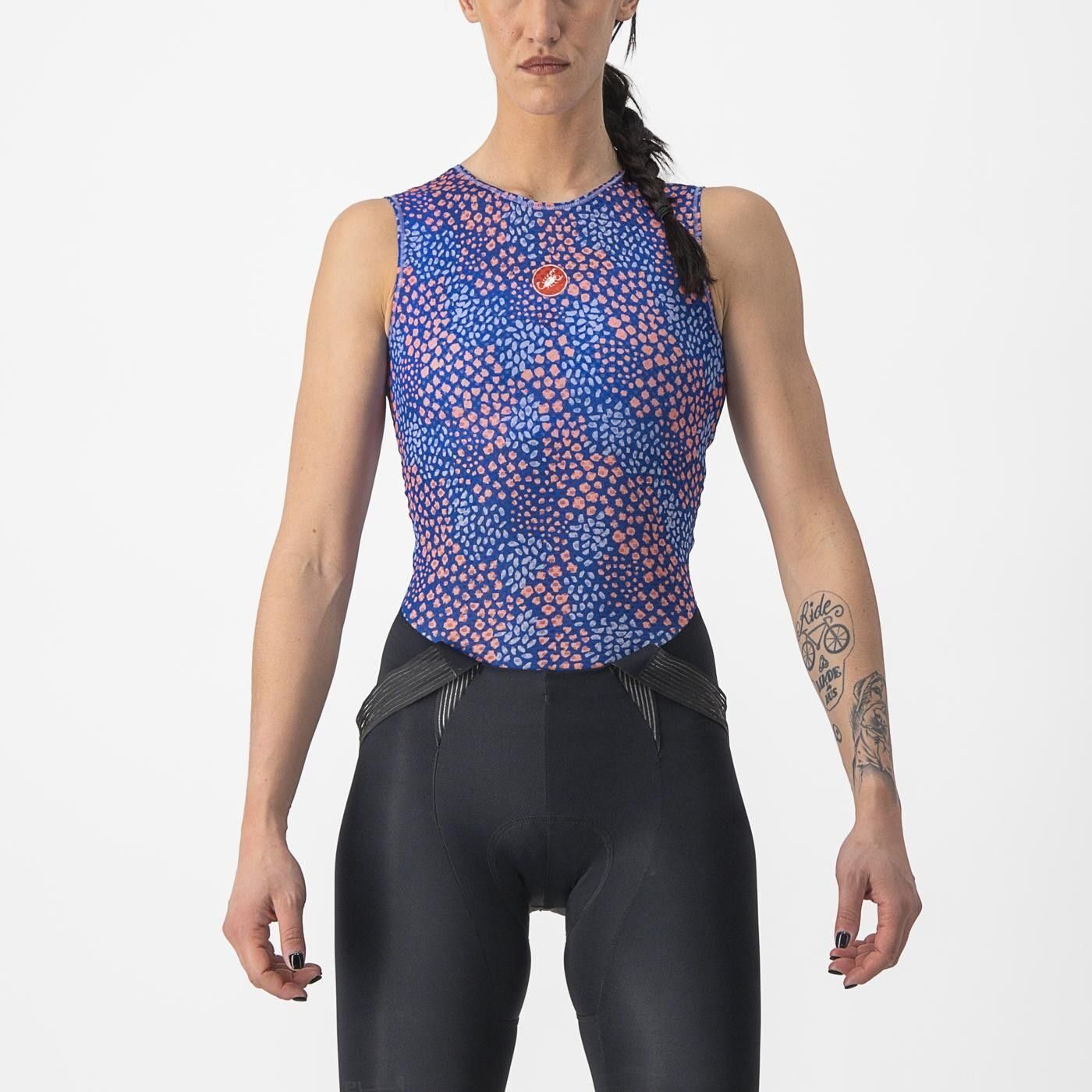 bluza de corp fara maneci castelli pro mesh 4 w sl de dama violet s