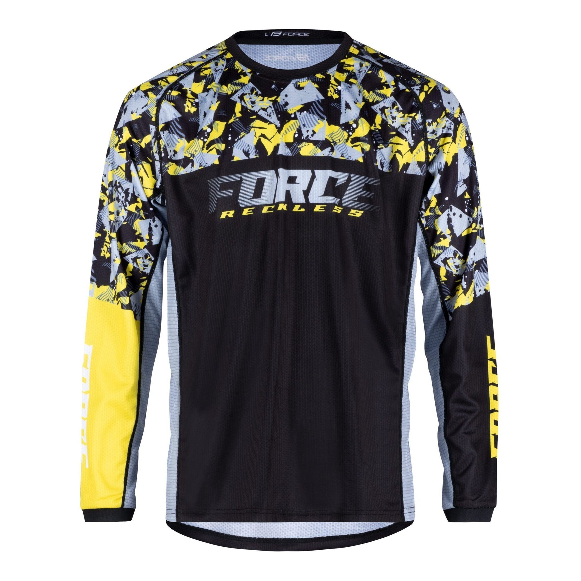 bluza force reckless maneca lunga black yellow grey m scaled