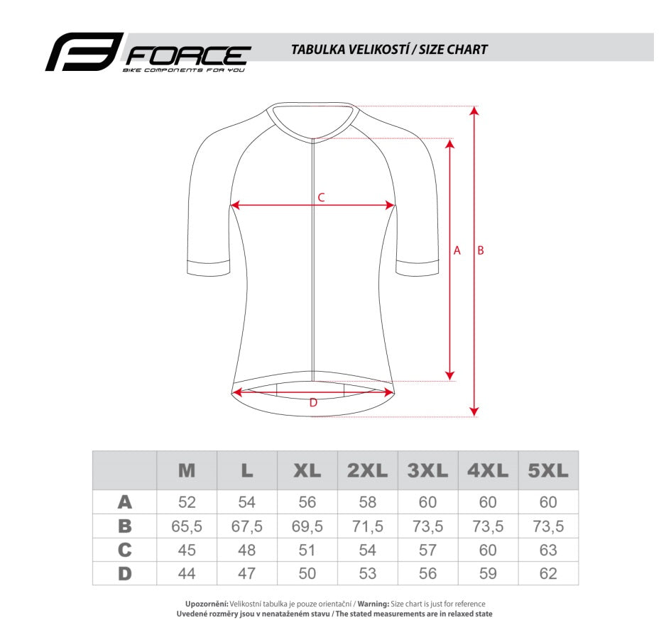 Bluza Force Sway cu maneci scurte Fluo XXXL