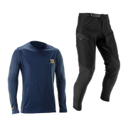 Bluza si Pantaloni Leatt Ride Kit MTB 1.0 Galaxy Blue L