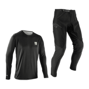 Bluza si Pantaloni Leatt Ride Kit MTB 1.0 Ghost Black XXL