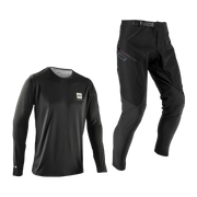 Bluza si Pantaloni Leatt Ride Kit MTB Gravity 1.0 Ghost Black M
