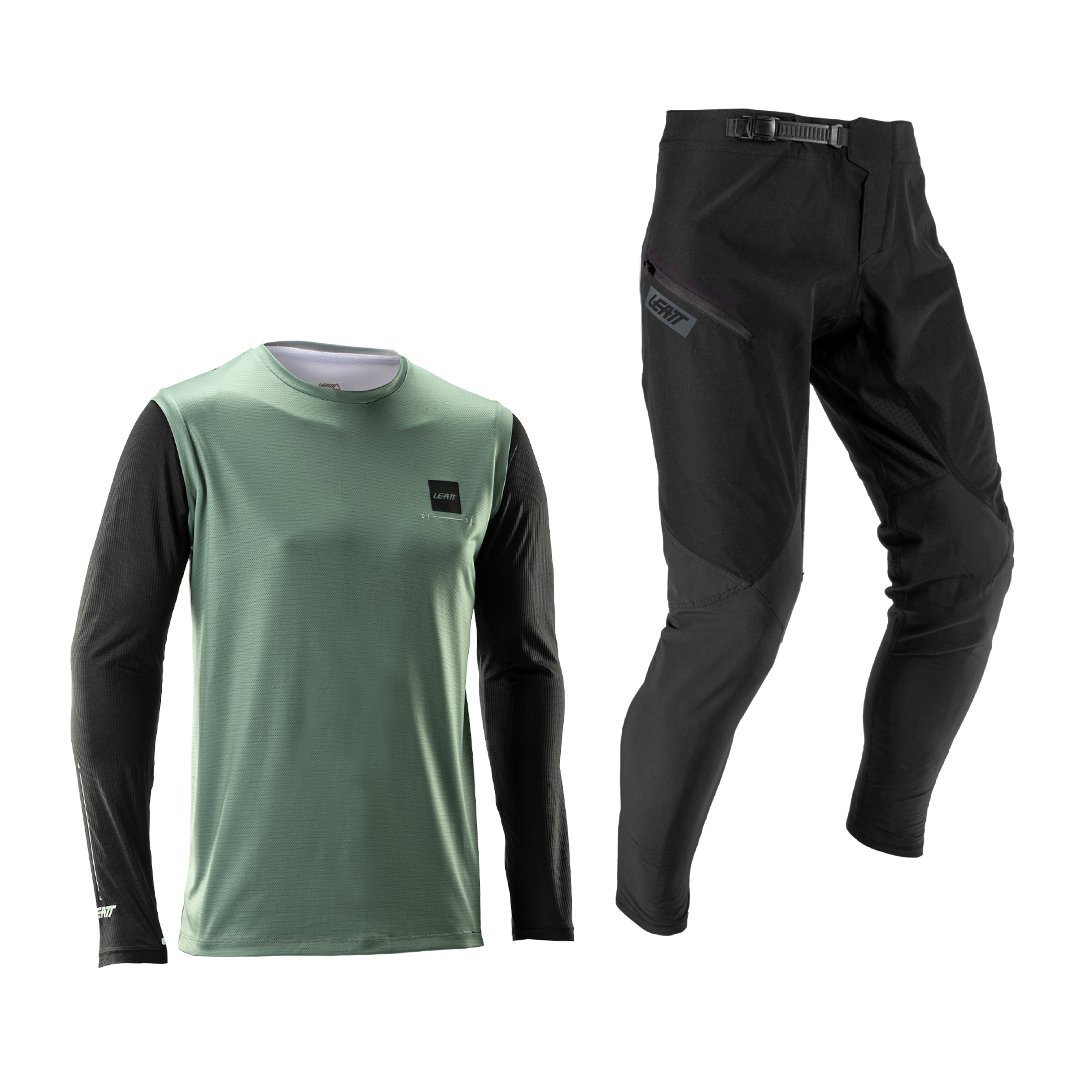 Bluza si Pantaloni Leatt Ride Kit MTB Gravity 1.0 Mist Green XL