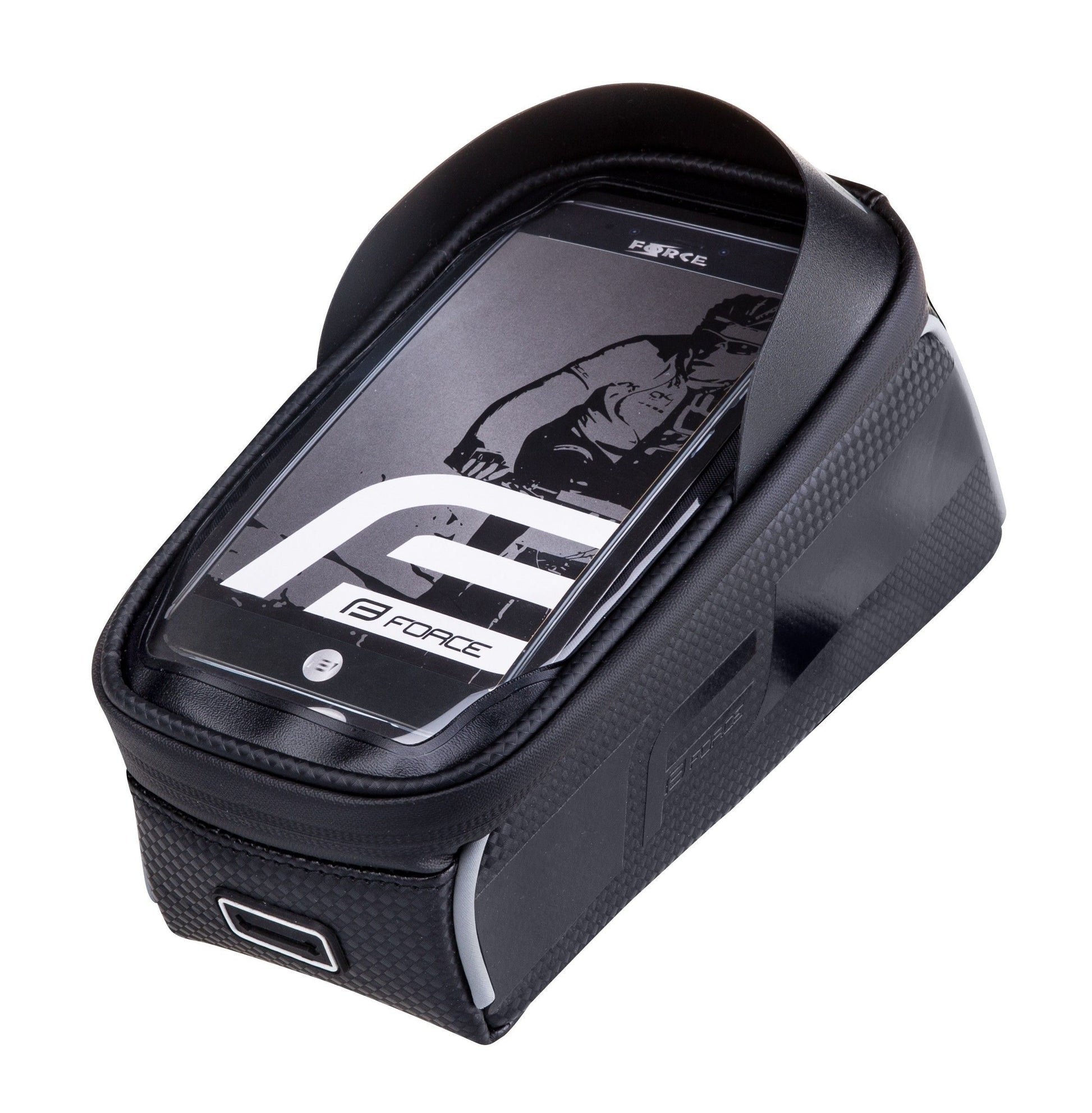 borseta cadru force clash cu compartiment telefon neagra