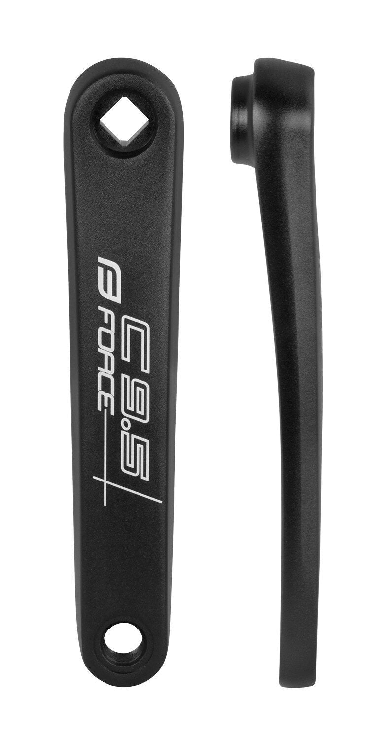 brat pedalier stanga force road c95 al 175mm black