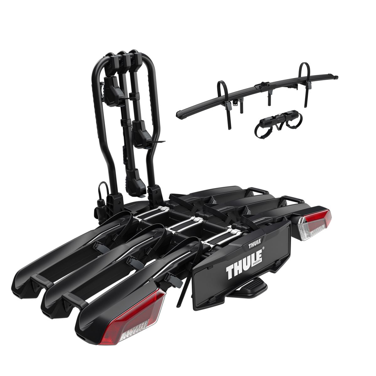 Suport Biciclete Auto pe carligul de remorcare Thule EasyFold 3 - pentru 4 biciclete 945100 + 944700