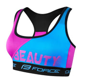 bustiera sport force beauty albastru roz xs