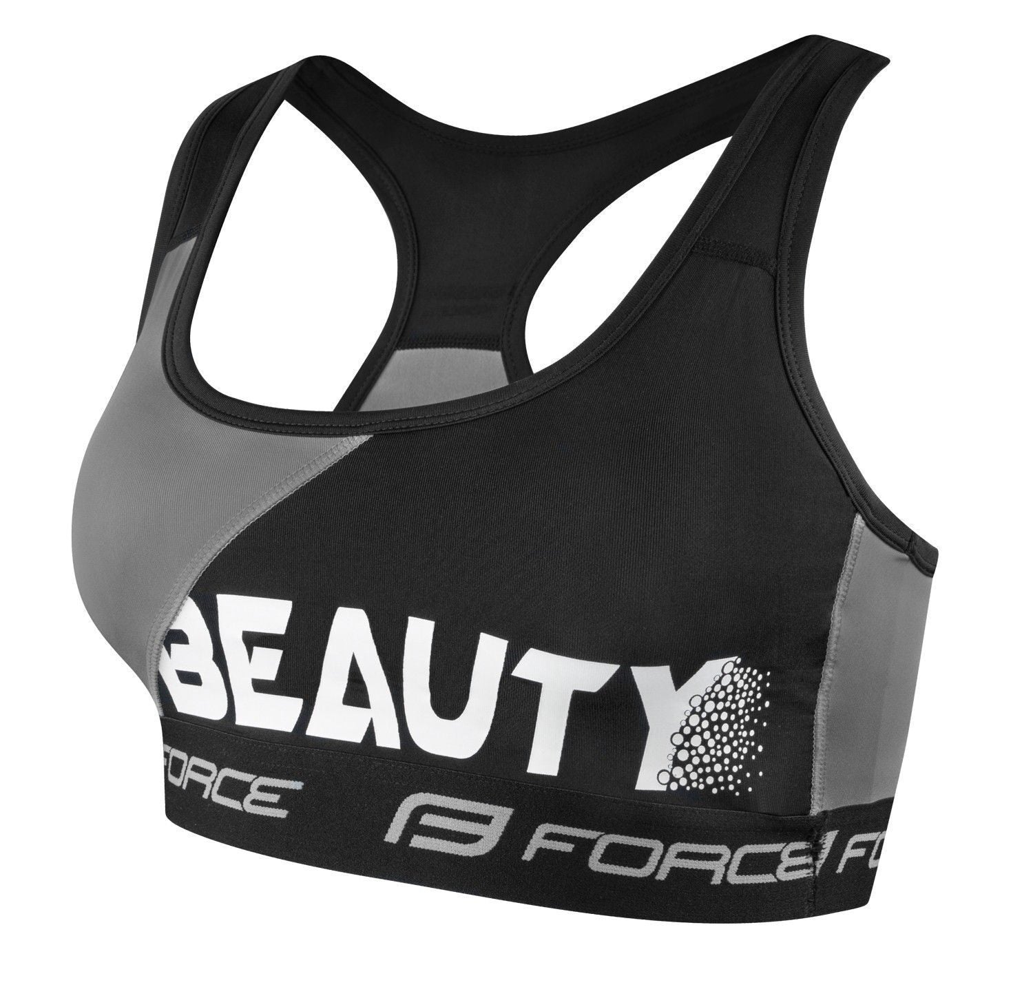 bustiera sport force beauty negru gri xs