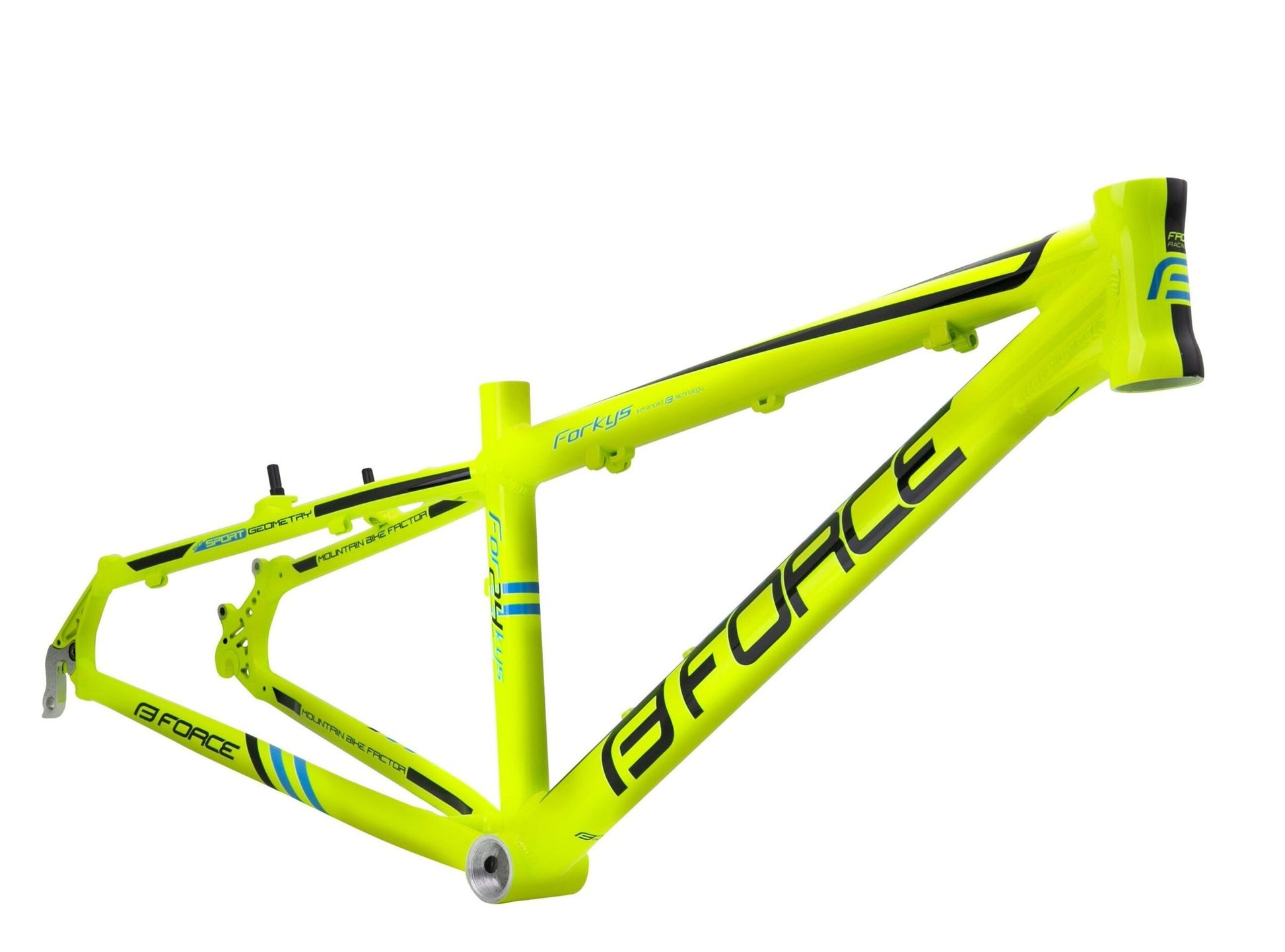 cadru force mtb 24 forkys verde fluo vbrake scaled