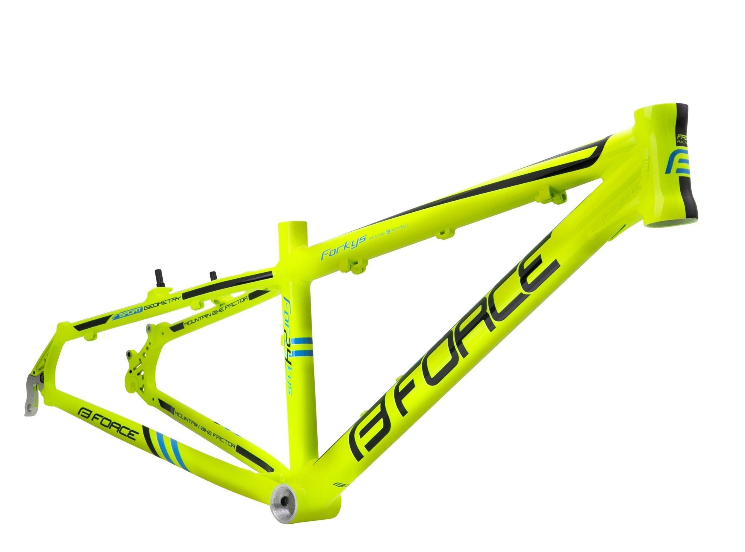 cadru force mtb 24 forkys verde fluo vbrake scaled
