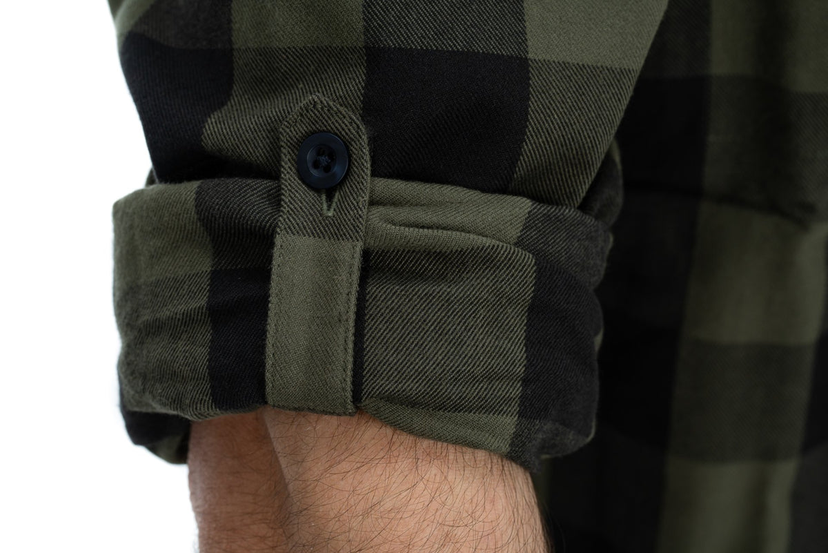 Camasa CUBE Work Shirt L/S Olive Check