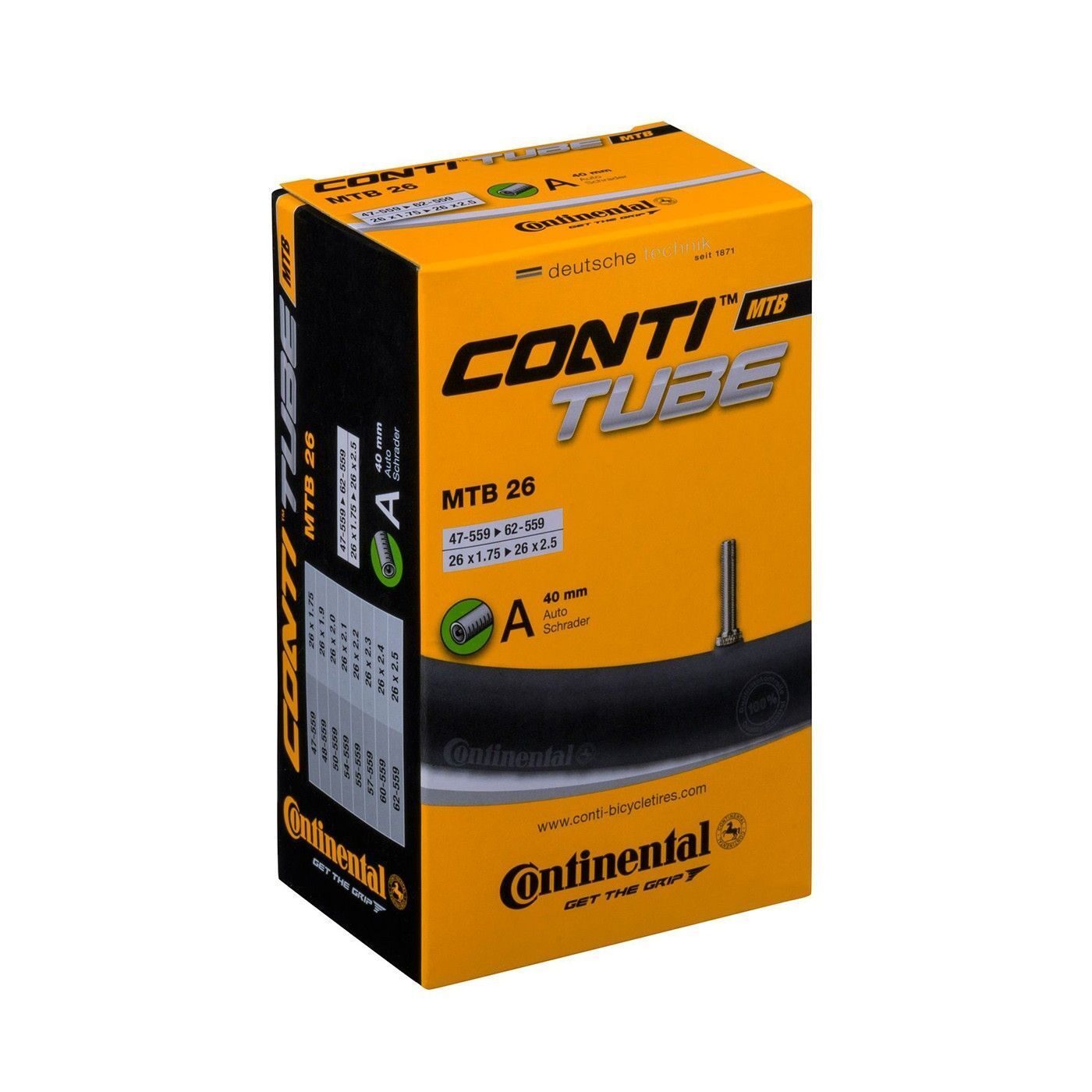 camera continental mtb 26 47 62 559 26x175 25 a40