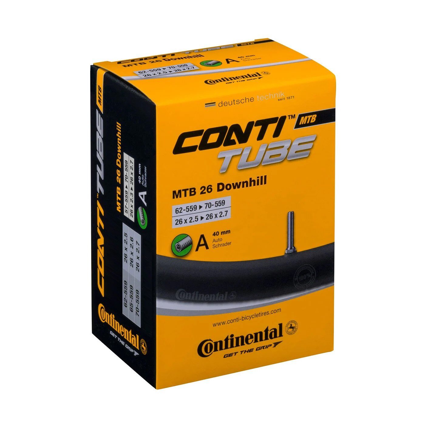 camera continental mtb 26 downhill 62 70 559 26x25 27 a40