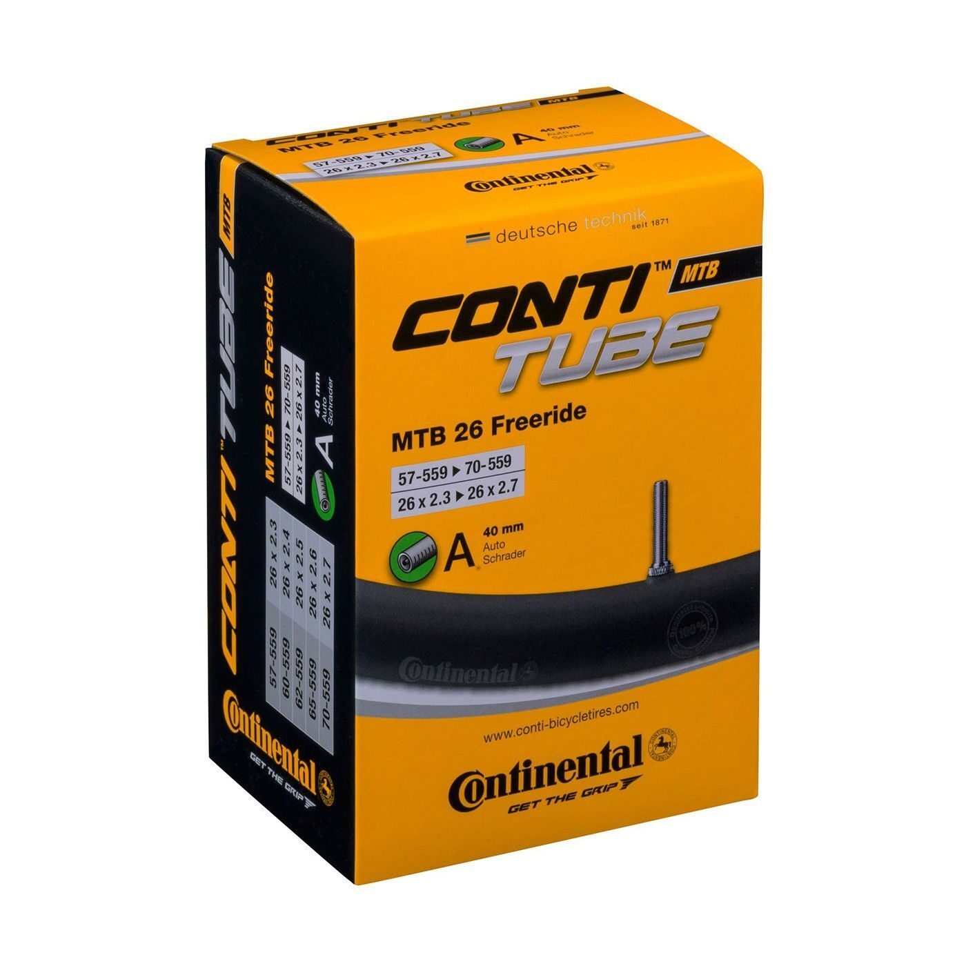 camera continental mtb 26 freeride 57 70 559 26x23 27 a40