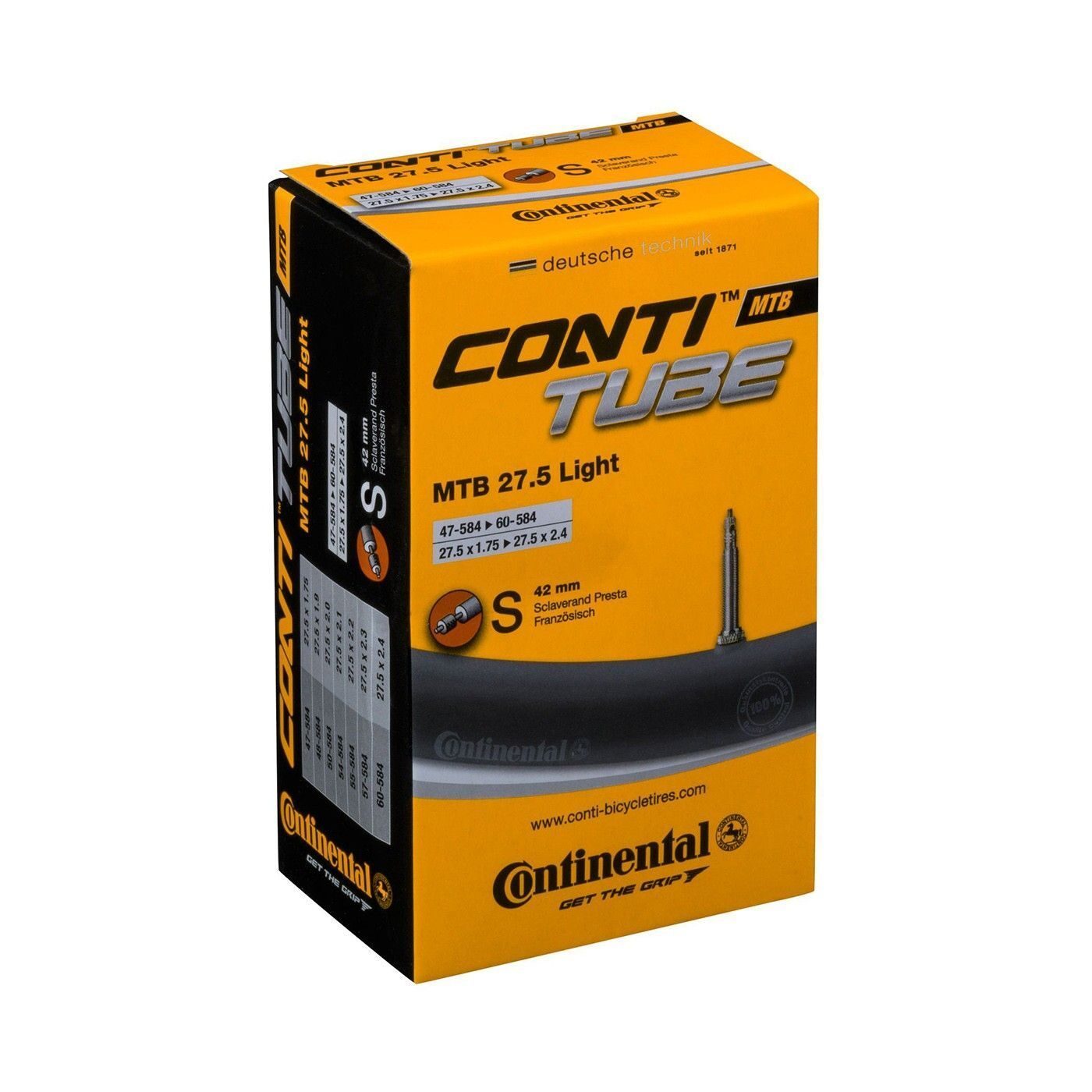 camera continental mtb 275 light 47 60 584 26x175 24 s42