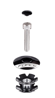 Capac si floare furca Force 1.1/8 pe negru