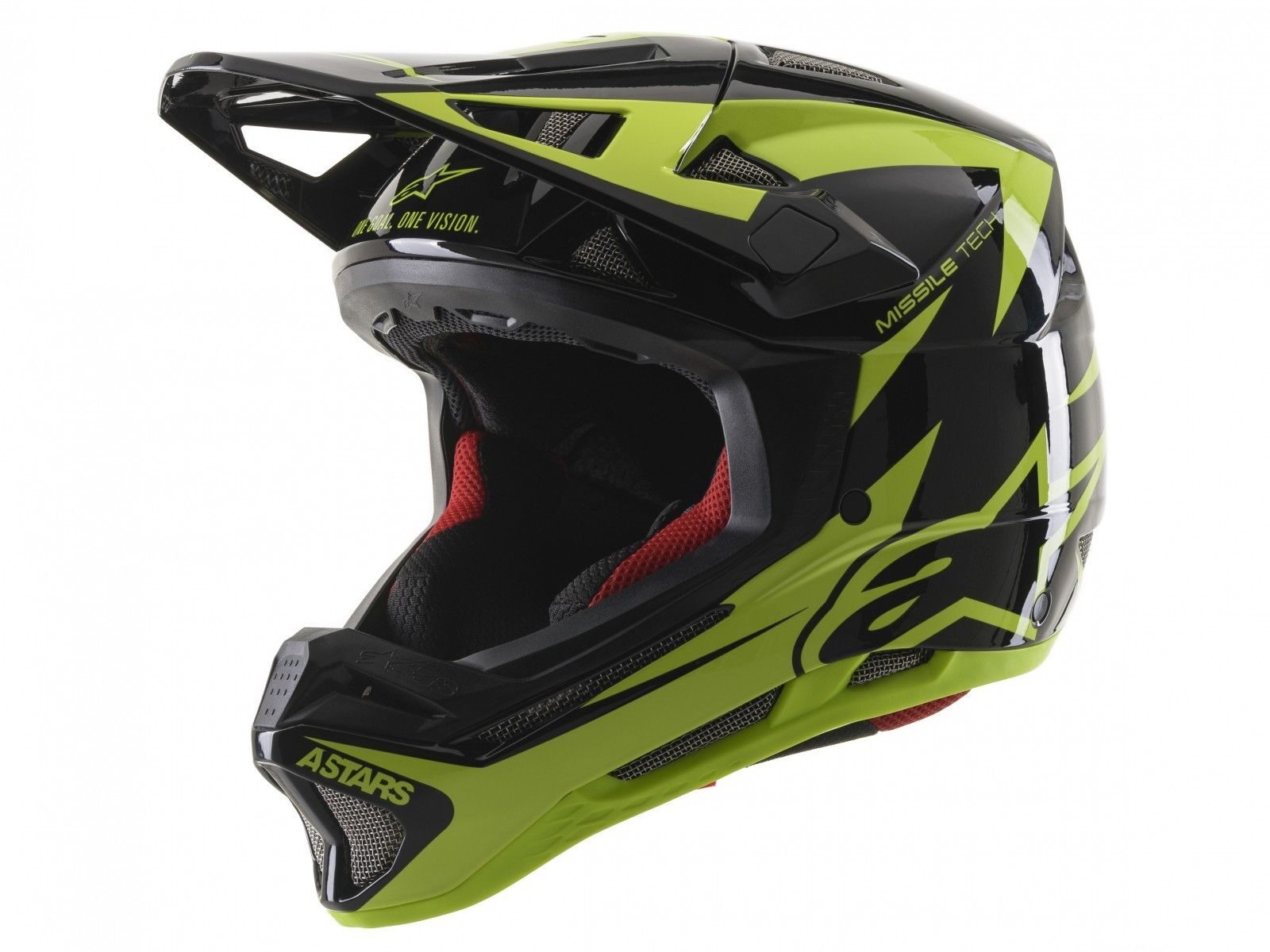 casca alpinestars missile tech airlift black yellow fluo l 59 60 cm
