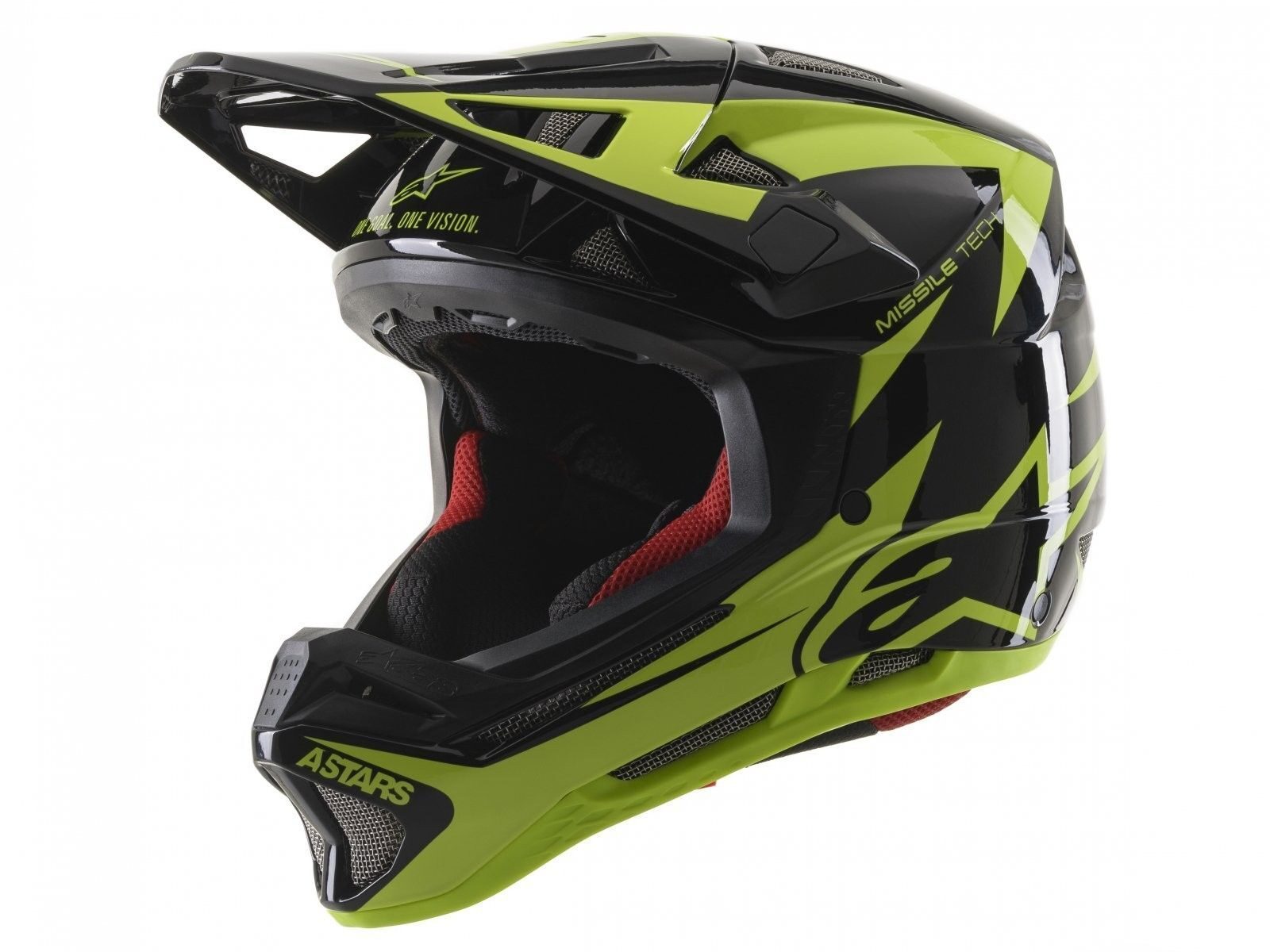 casca alpinestars missile tech airlift black yellow fluo s 55 56 cm