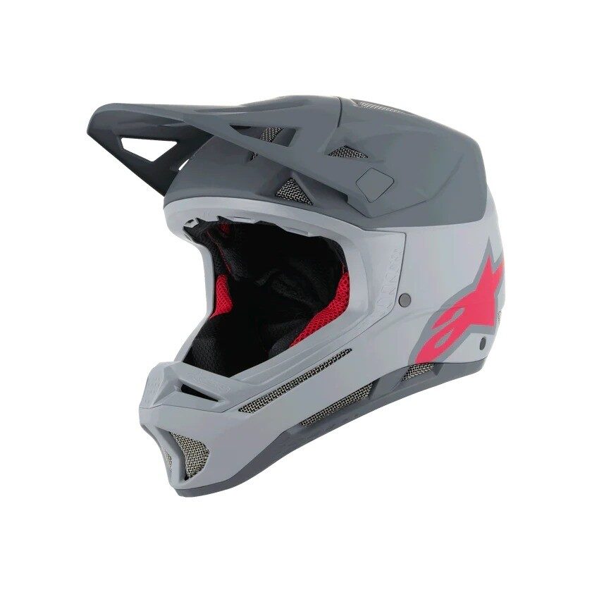 casca alpinestars missile tech racer helmet light gray dark gray matt m