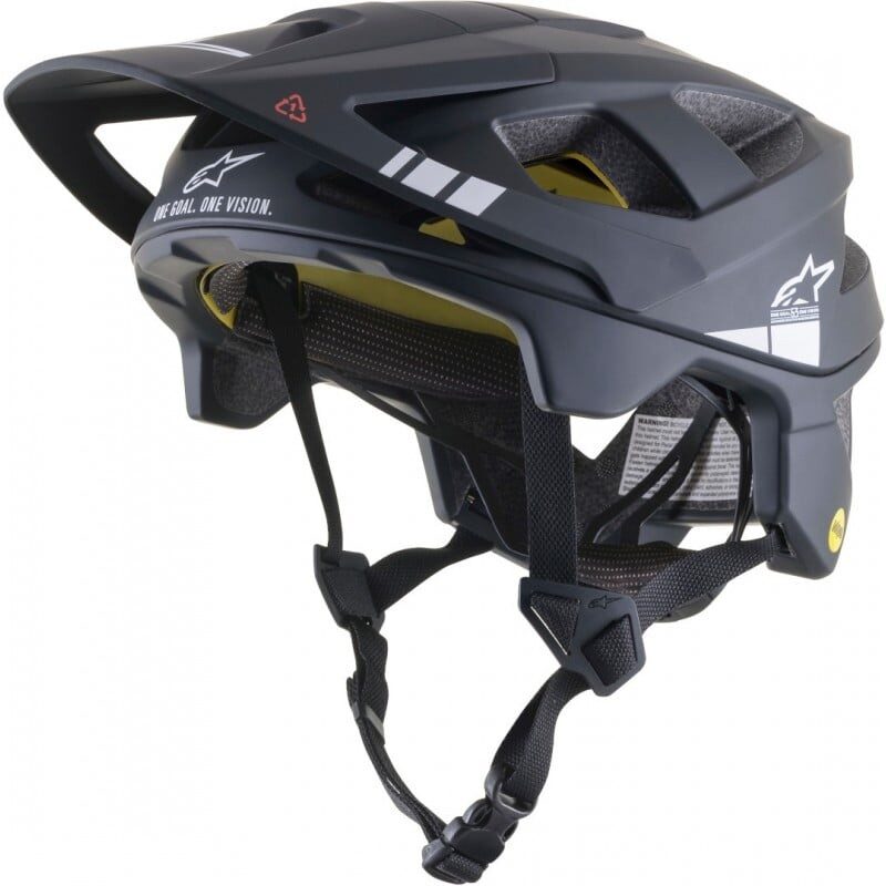 casca alpinestars vector tech a1 negru lucios gri mat s 51 55 cm