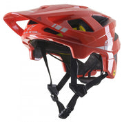casca alpinestars vector tech a2 red gray glossy l