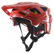 casca alpinestars vector tech a2 red gray glossy m