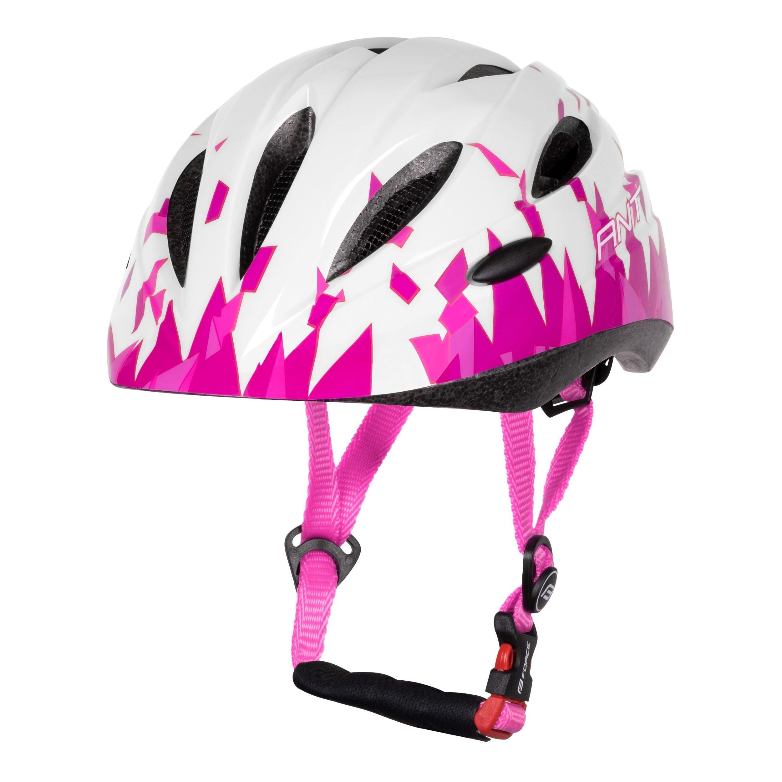 casca force ant junior alb roz xs s 48 52 cm scaled