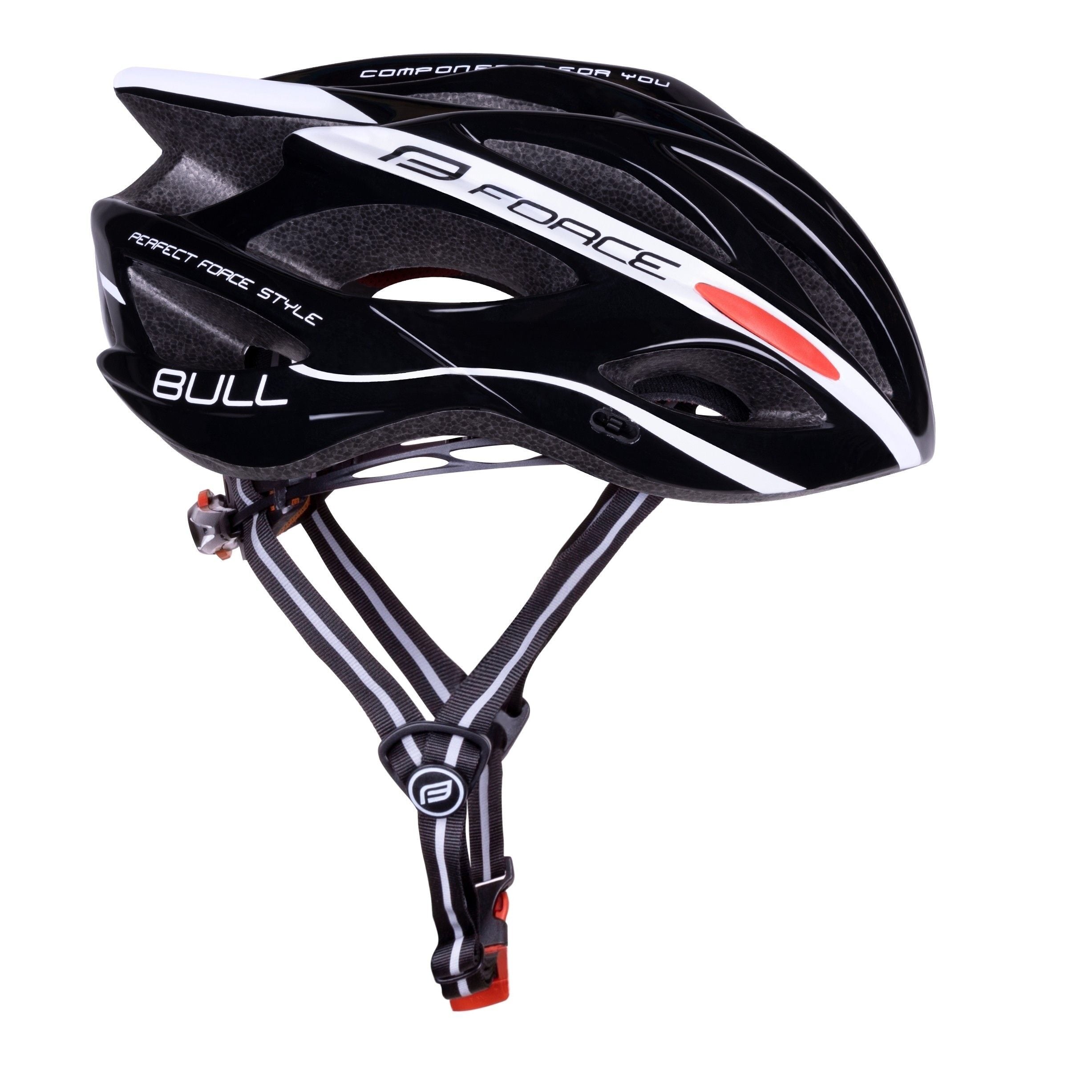 casca force bull negru alb s m 54 58 cm 1
