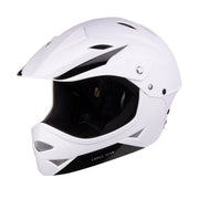 Casca Force Downhill Junior, alb mat S/M