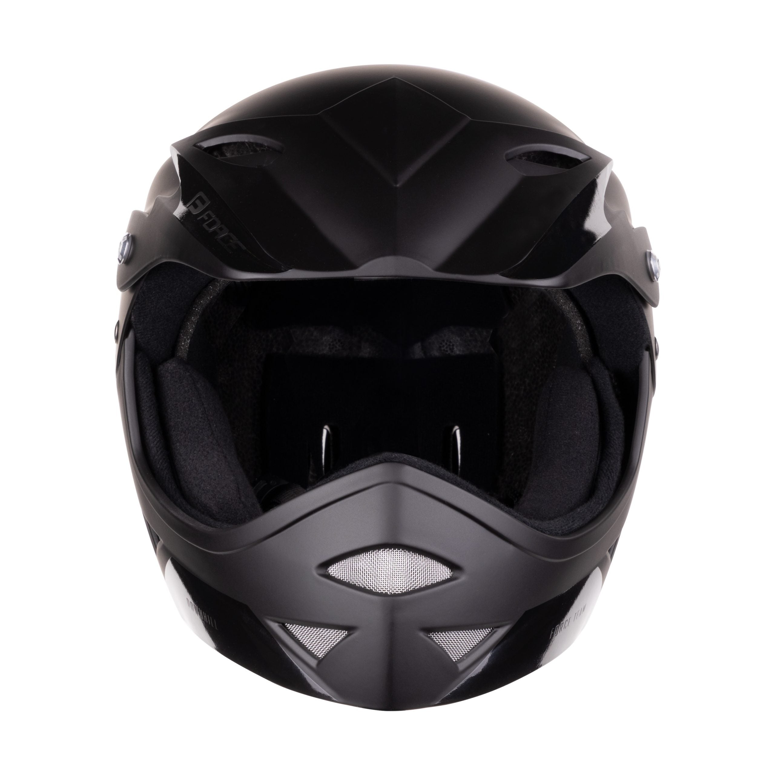 Casca Force Downhill Junior, negru mat S/M