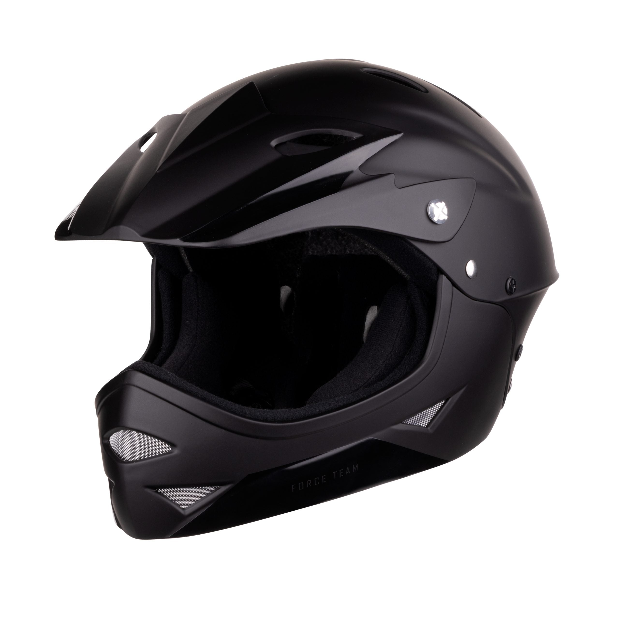 Casca Force Downhill Junior, negru mat S/M