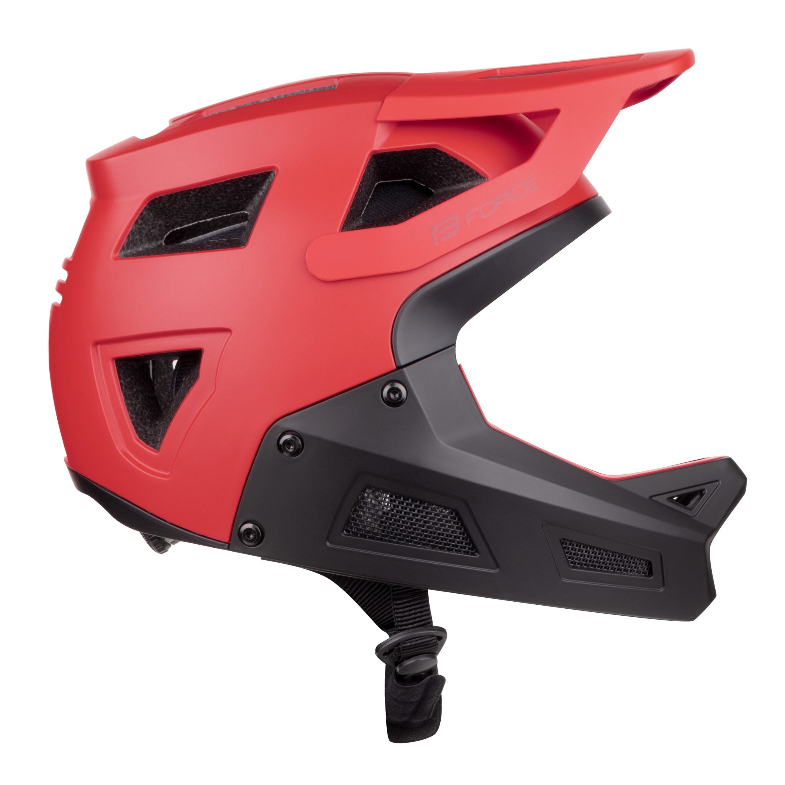 Casca Force DROP downhill, rosu-negru XS-S