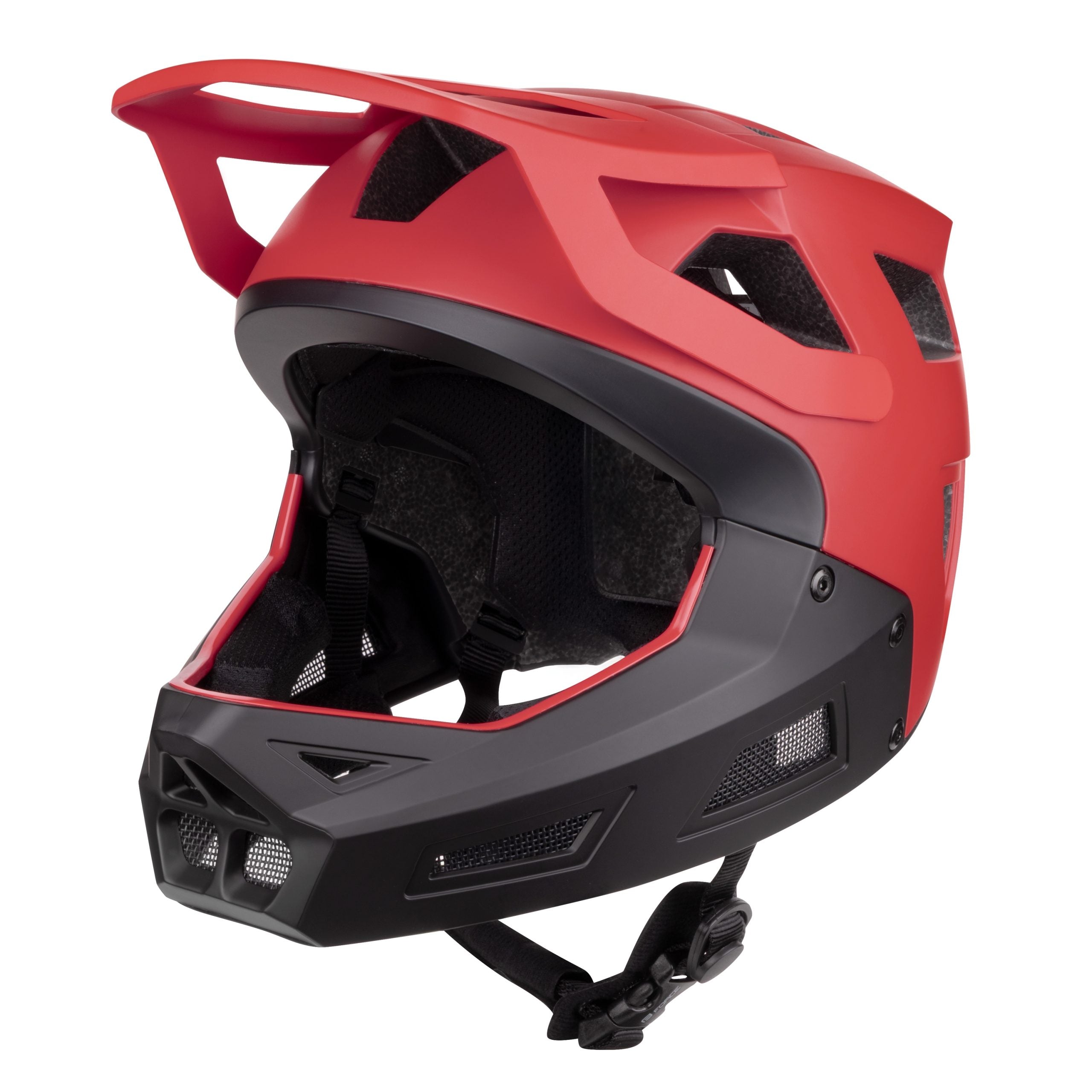 Casca Force DROP downhill, rosu-negru XS-S