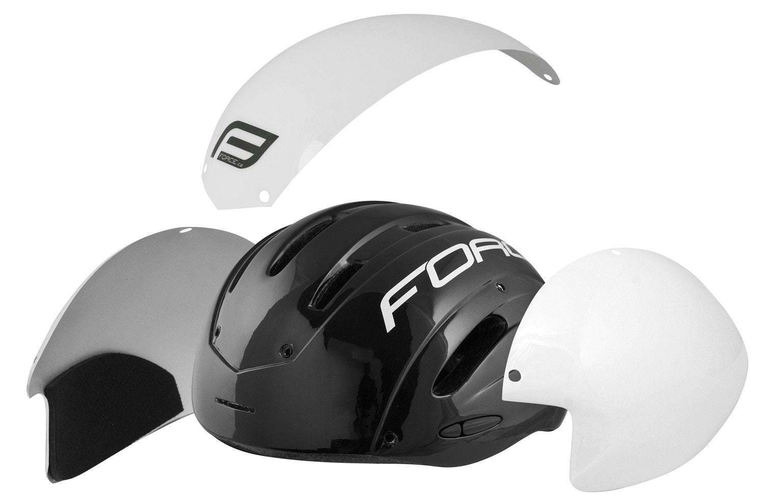 casca force globe timetrial alb negru l xl 58 62 cm 5