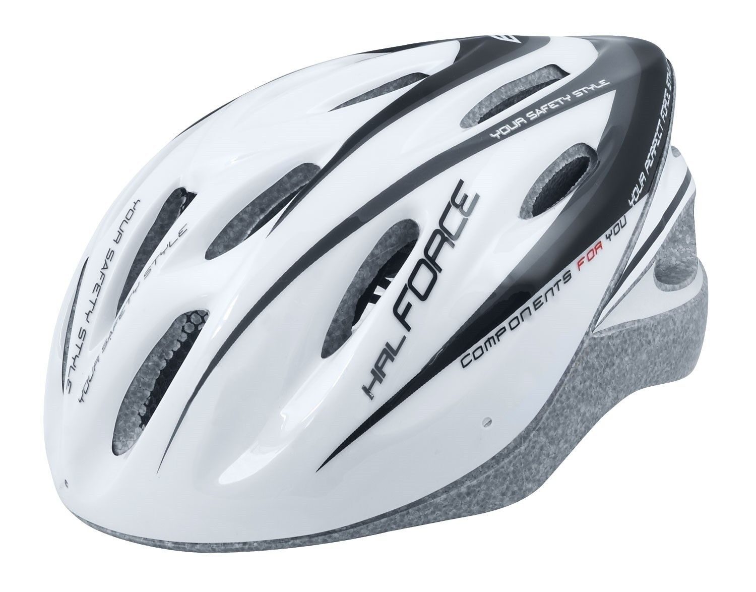 casca force hal alb negru s m 54 58 cm